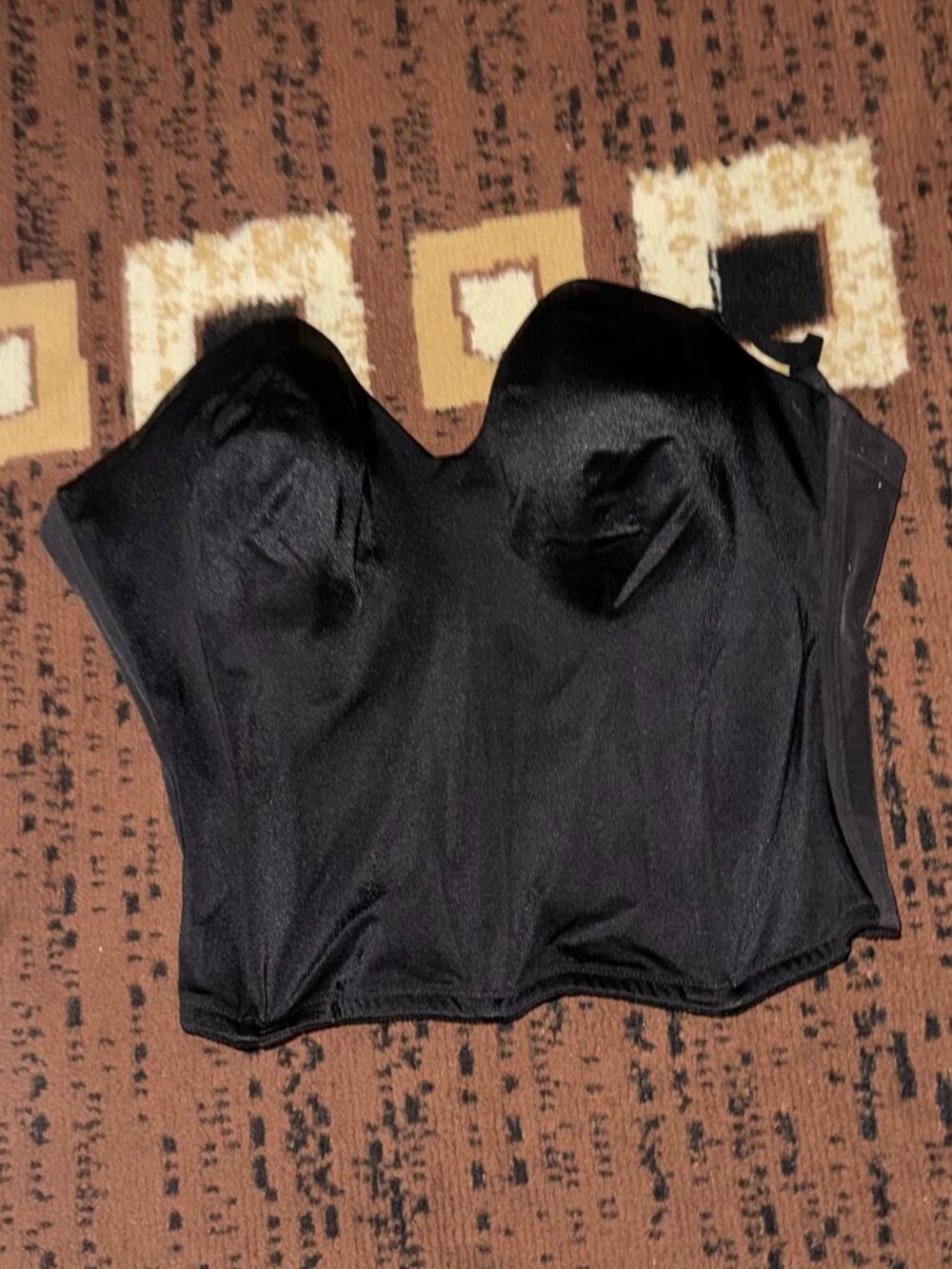 Dominic Intimate Apparel Black Strapless Bra 44DD